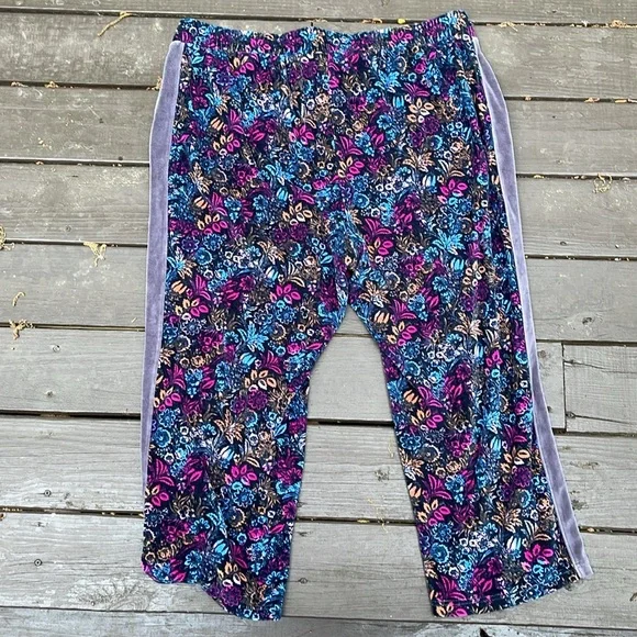Anthropologie Daily Practice floral crop pants size 2X - Picture 4 of 5
